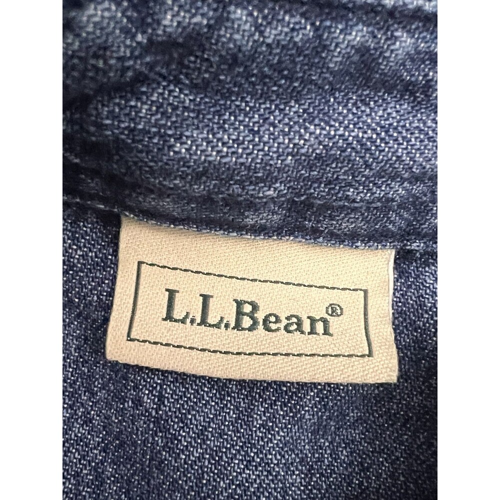 L.L. Bean Blue Denim Midi Dress - Picture 12 of 12